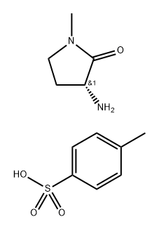 (R)-3-氨基-1-甲基吡咯烷-2-酮 4-甲基苯磺酸鹽, 2412809-21-1, 結構式