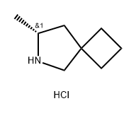 6-Azaspiro[3.4]octane, 7-methyl-, hydrochloride (1:1), (7R)- Struktur