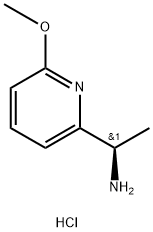 (R)-1-(6-methoxypyridin-2-yl)ethan-1-amine dihydrochloride Struktur