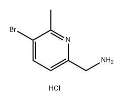 2-Pyridinemethanamine, 5-bromo-6-methyl-, hydrochloride (1:2) Struktur