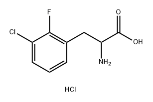 2-AMINO-3-(3-CHLORO-2-FLUOROPHENYL)PROPANOIC ACID HYDROCHLORIDE Struktur