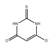 4(3H)-Pyrimidinone, 6-hydroxy-2-mercapto-, ion(1-) Struktur