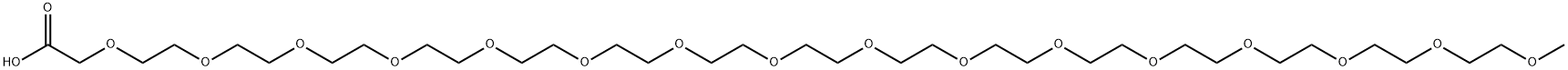 mPEG15-acetic acid Struktur