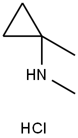 Cyclopropanamine, N,1-dimethyl-, hydrochloride (1:1) Struktur