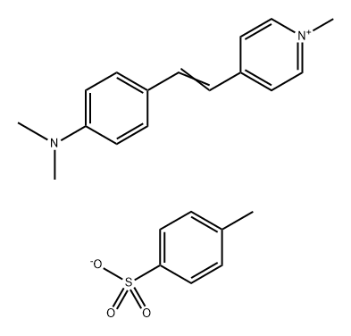 4-N,N-dimethylamino-4'-N-methyl-stilbazolium tosylate Struktur