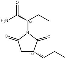 (S)-2-((R)-2,5-dioxo-3-propylpyrrolidin-1-yl)butanamide Struktur