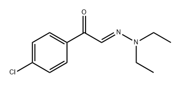 4'-Chloro-α-(diethylhydrazono)acetophenone Struktur