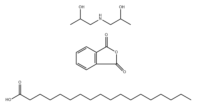 1,3-Isobenzofurandione polymer with 1,1'-iminobis[2-propanol] octadecanoate Struktur