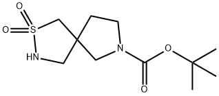 tert-butyl 2-thia-3,7-diazaspiro[4.4]nonane-7-carboxylate 2,2-dioxide Struktur