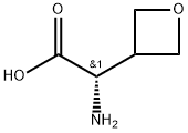 3-Oxetaneacetic acid, α-amino-, (αS)- Struktur