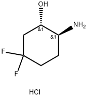 trans-2-Amino-5,5-difluoro-cyclohexanol hydrochloride Struktur