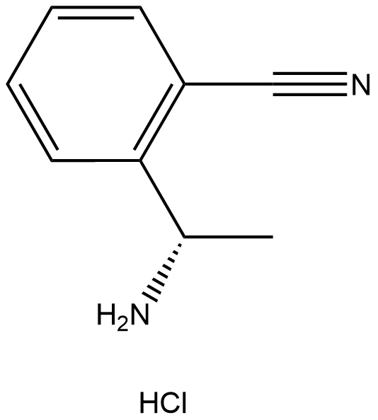 2-((1S)-1-AMINOETHYL)BENZENECARBONITRILE HYDROCHLORIDE Struktur