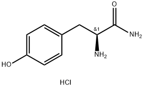 (S)-2-Amino-3-(4-hydroxyphenyl)propanamide dihydrochloride Struktur