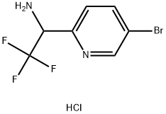 2-Pyridinemethanamine, 5-bromo-α-(trifluoromethyl)-, hydrochloride (1:1) Struktur