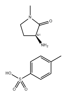 (S)-3-Amino-1-methyl-pyrrolidin-2-one tosylate Struktur