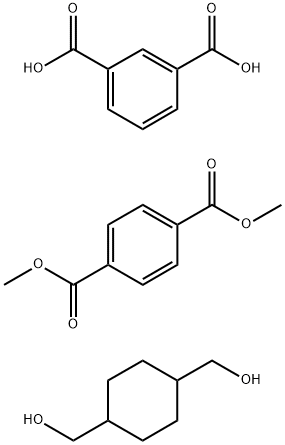 1,3-Benzenedicarboxylic acid polymer with 1,4-cyclohexanedimethanol and dimethyl 1,4-benzenedicarboxylate Struktur