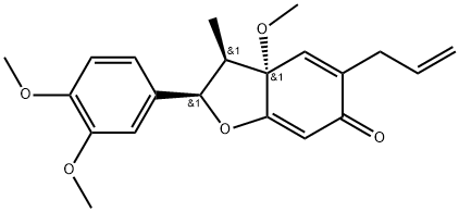 （±）-7-epi-Kadsurenone Struktur