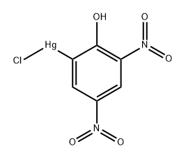 2-[Chloromercurio(II)]-4,6-dinitrophenol Struktur