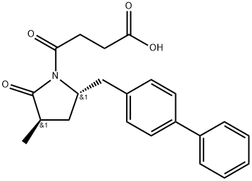 1-Pyrrolidinebutanoic acid, 5-([1,1'-biphenyl]-4-ylmethyl)-3-methyl-γ,2-dioxo-, (3R,5S)- Struktur