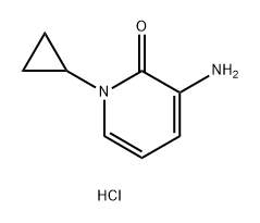 2(1H)-Pyridinone, 3-amino-1-cyclopropyl-, hydrochloride (1:1) Struktur