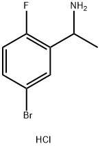 1-(5-bromo-2-fluorophenyl)ethan-1-amine hydrochloride Struktur