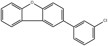 2-(3-chlorophenyl)dibenzo[b,d]furan Struktur