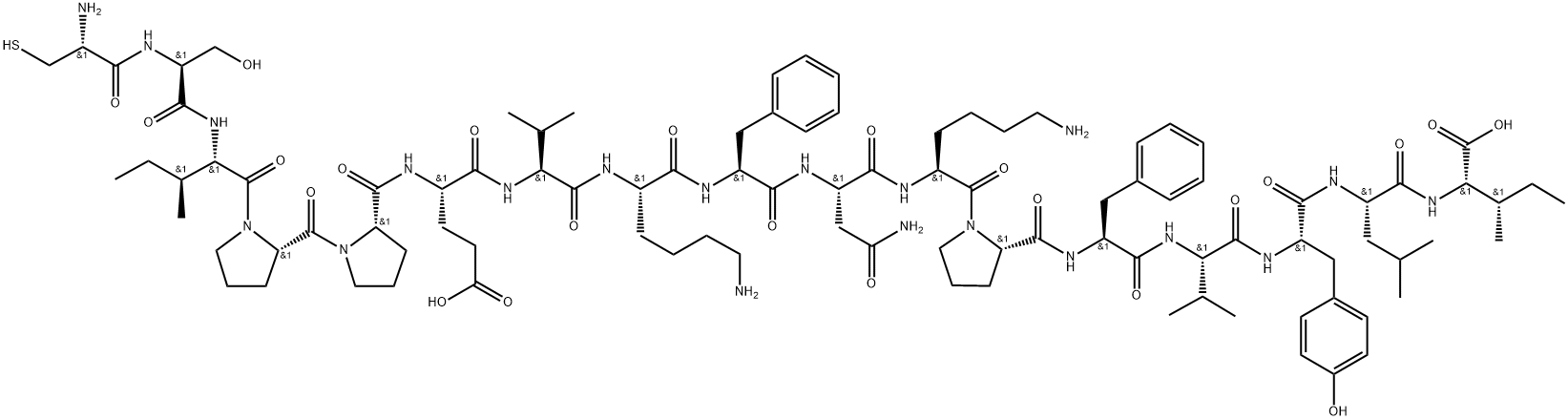 Peptide C105Y Struktur