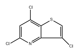 3,5,7-Trichlorothieno[3,2-b]pyridine Struktur