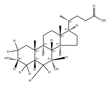 CHENODEOXYCHOLIC ACID (2,2,3,4,4,6,6,7,8-D9, 98%) Struktur