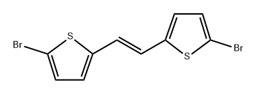 (E)-1,2-bis(5-bromothiophen-2-yl)ethene Struktur