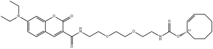 Coumarin-PEG2-TCO*/axial Struktur