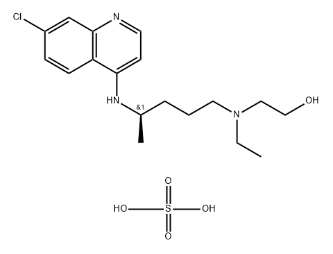 (R)-Hydroxychloroquine sulfate Struktur