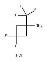 3,3-difluoro-1-(trifluoromethyl)cyclobutan-1-amine
hydrochloride Struktur