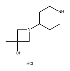 3-甲基-1-(哌啶-4-基)氮雜環(huán)丁烷-3-醇鹽酸鹽, 2493424-72-7, 結(jié)構(gòu)式