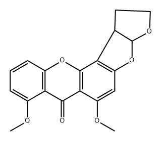 1,2-dihydro-O-methylsterigmatocystin Struktur