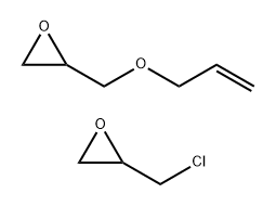 Allyl glycidyl ether/epichlorohydrin copolymer Struktur