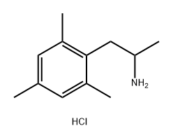 Benzeneethanamine, α,2,4,6-tetramethyl-, hydrochloride (1:1) Struktur