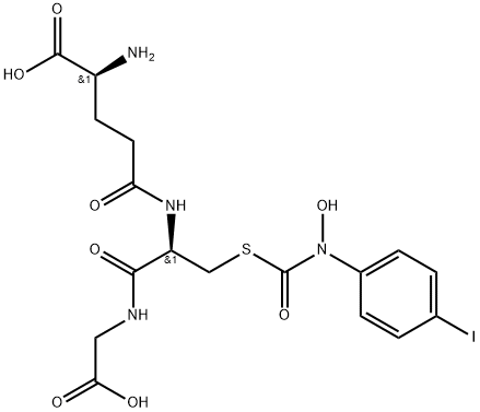 Glycine, L-γ-glutamyl-S-[[hydroxy(4-iodophenyl)amino]carbonyl]-L-cysteinyl- (9CI) Struktur