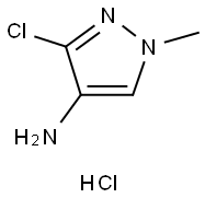 3-chloro-1-methyl-1H-pyrazol-4-amine hydrochloride Struktur