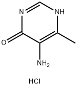 4(3H)-Pyrimidinone, 5-amino-6-methyl-, hydrochloride (1:1) Struktur