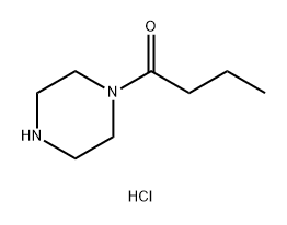 1-Butanone, 1-(1-piperazinyl)-, hydrochloride (1:2) Struktur