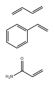 2-Propenamide, polymer with 1,3-butadiene and ethenylbenzene Struktur