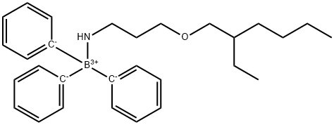 [3-(2-Ethylhexyloxy)propylamine]triphenylboron(III） Struktur