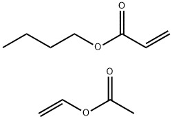 2-Propenoic acid, butyl ester, polymer with ethenyl acetate Struktur