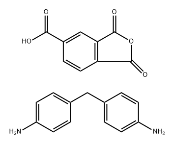 Bis-(4-aminophenyl)-methane-trimellitic anhydride copolymer Struktur