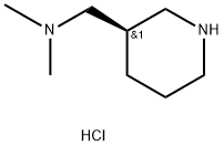 3-Piperidinemethanamine, N,N-dimethyl-, hydrochloride (1:2), (3R)- Struktur