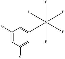 3-Chloro-5-(pentafluorosulfur)bromobenzene Struktur