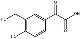 Benzeneacetic acid, 4-hydroxy-3-(hydroxymethyl)-α-oxo- Struktur