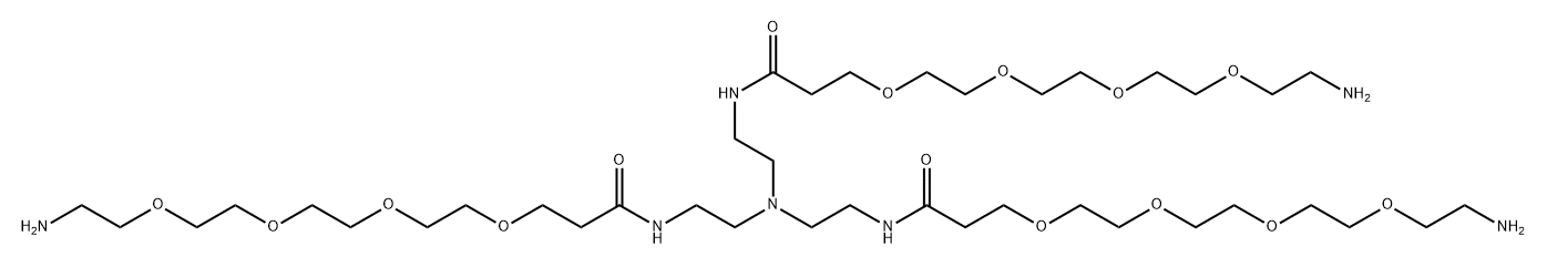 Tri(Amino-PEG4-amide)-amine Struktur