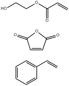 Maleic anhydride, polymer with 2-hydroxy-ethyl acrylate and styrene Struktur